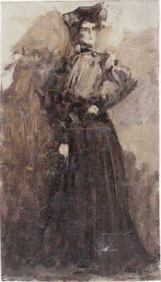 Салтанов Сергей Николаевич. Дама в шляпе 